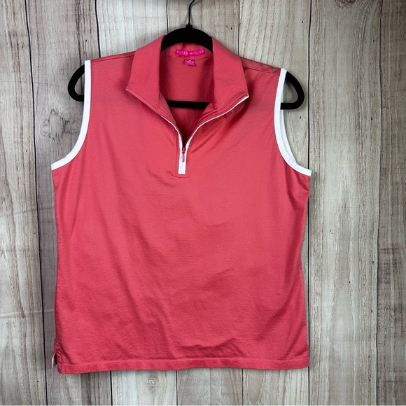 Peter Millar Tops - Peter Millar Vibrant Coral Sleeveless Top